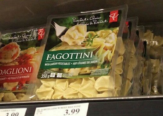 bad food names faggottini