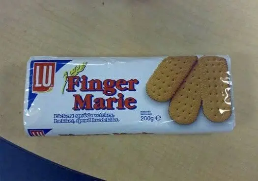 bad food names finger marie