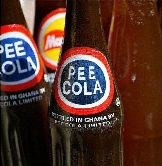 bad food names pee cola