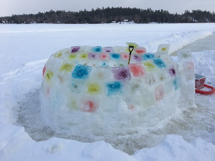 building an igloo cooler sled contraption