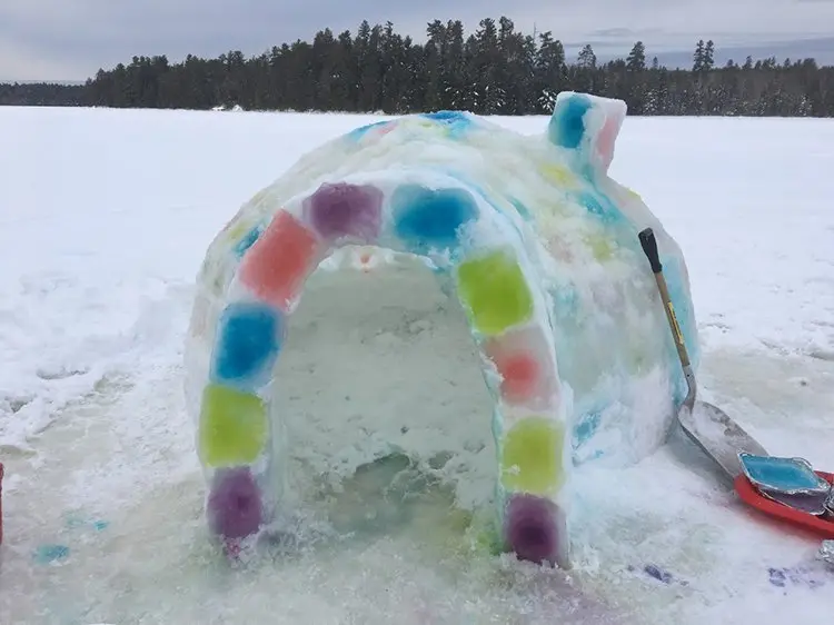 building an igloo entrance