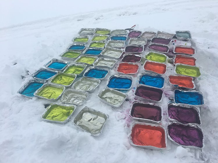 building an igloo ice pallets