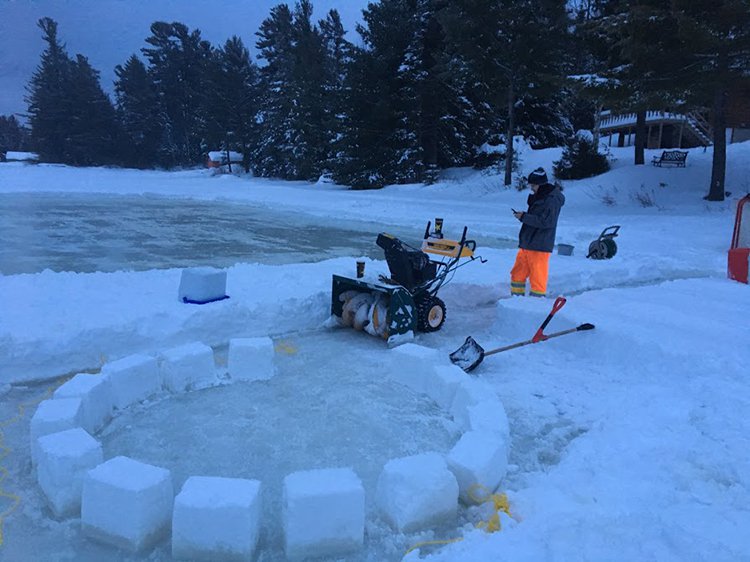 building an igloo snow bases