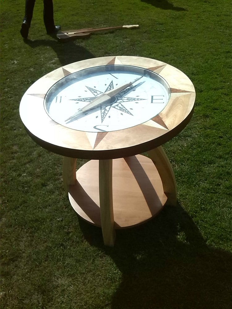 compass table finished