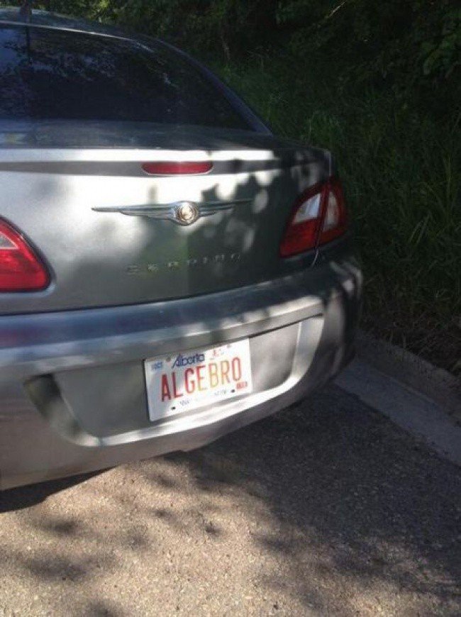 cool teacher photos algebro license plate