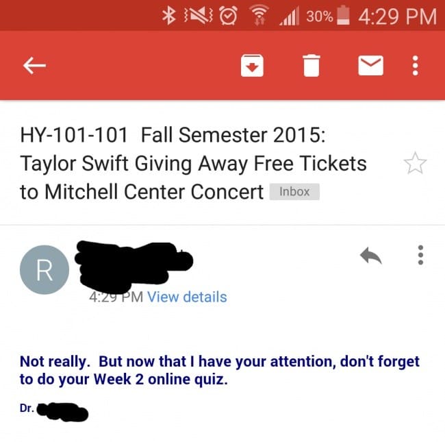 cool teacher photos taylor swift ticket email