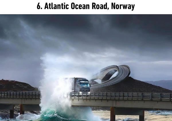 dangerous roads atlantic ocean road norway