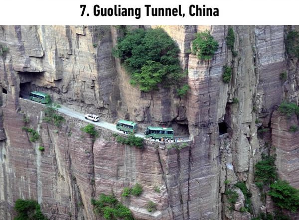 dangerous roads guoliang tunnel china