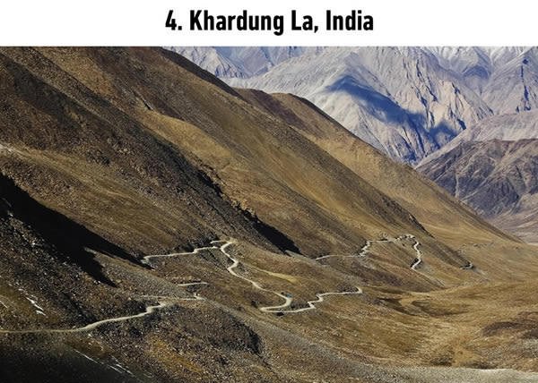 dangerous roads khardung la india