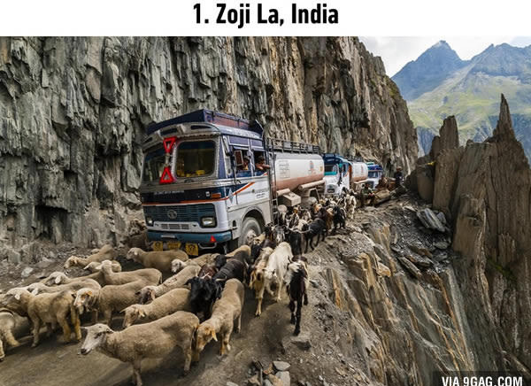 dangerous roads zoji la india