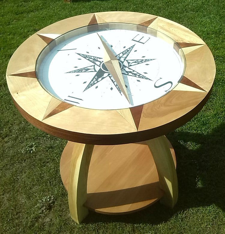 diy compass table