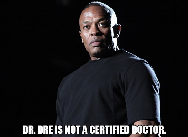 dr dre is not a doctor