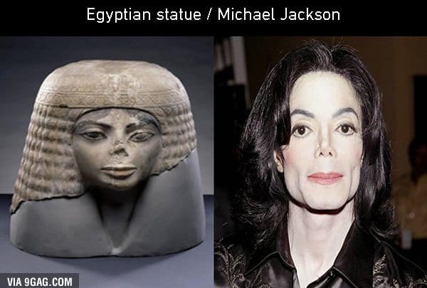 egyptian statue michael jackson