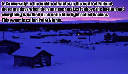 finland facts polar nights