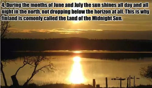 finland land of the midnight sun