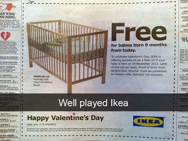 free cot for babies born 14th nov ikea