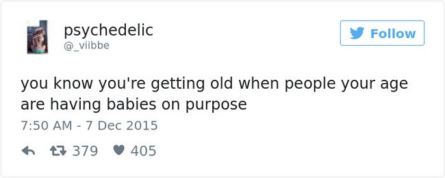 funny tweets aging babies