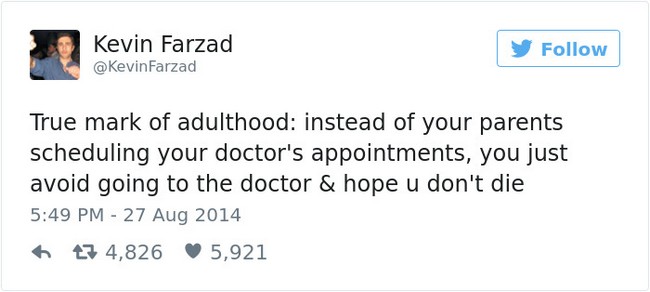 funny tweets aging doctor