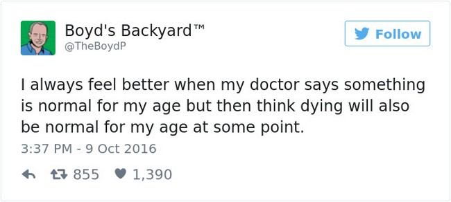 funny tweets aging normal