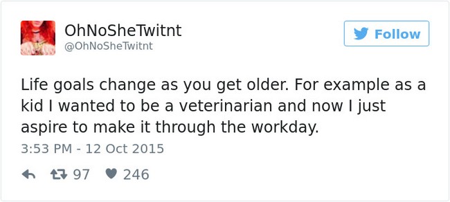 funny tweets aging vet