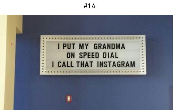 grandma speedial instagram pun