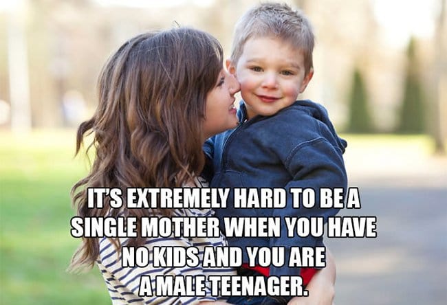 hard to be a single mother when youre a male