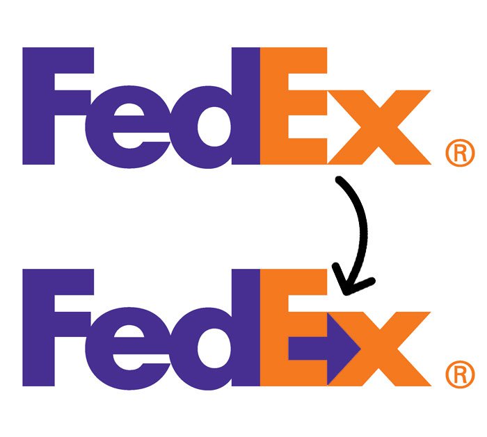 hidden meaning logo fed ex