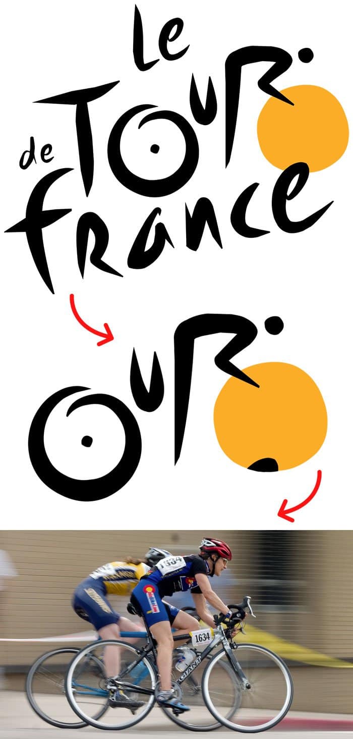 hidden meaning logo tour de france