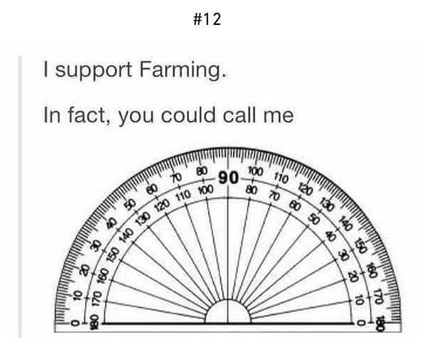i support farming pun