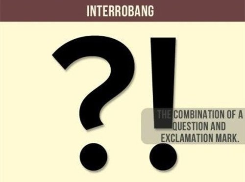 interrobang combination of question and exclamation mark