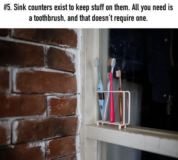 japanese minimalist toothbrush on window