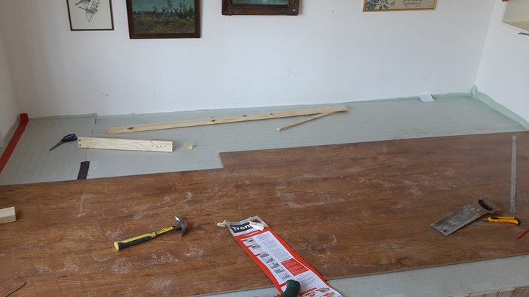 laminate flooring added