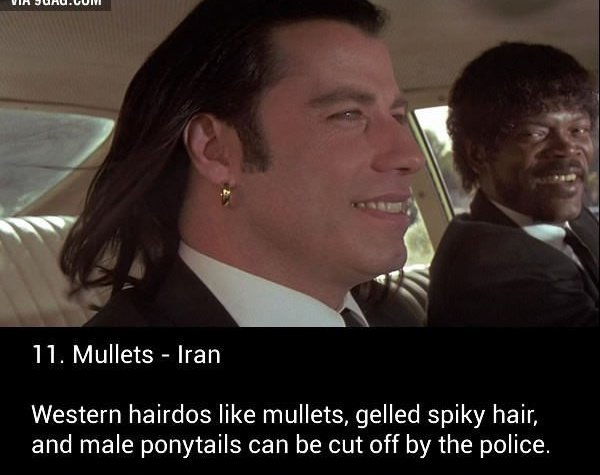 mullets banned iran