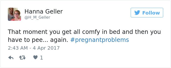 pregnancy tweets have to pee
