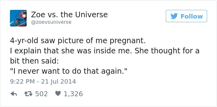 pregnancy tweets i never want to do that again