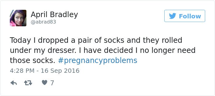 pregnancy tweets no longer need socks