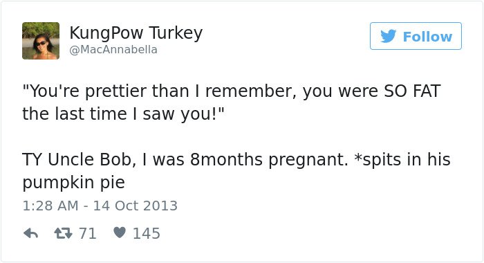 pregnancy tweets you were so fat