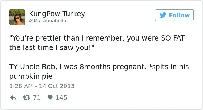 pregnancy tweets you were so fat