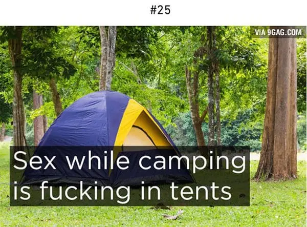 sex while camping is pun
