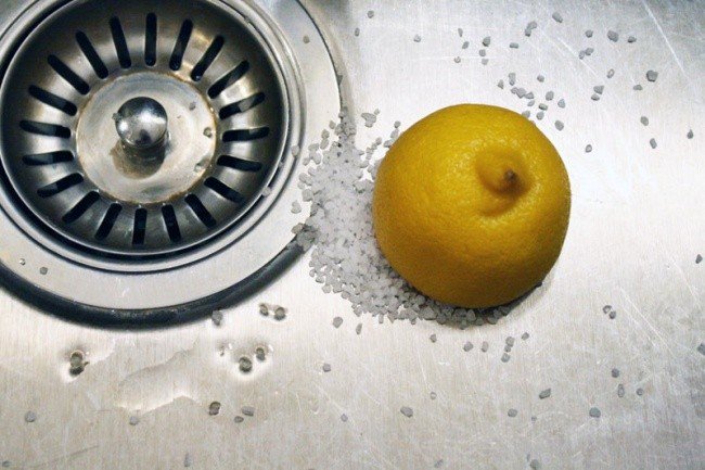 table salt hacks lemon sink