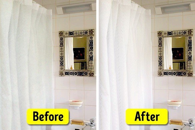 table salt hacks shower curtain