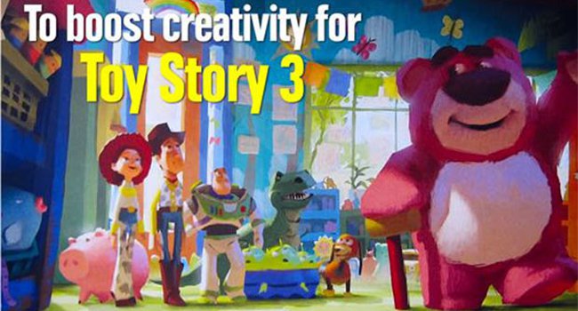 to boost creativity for toy story 3