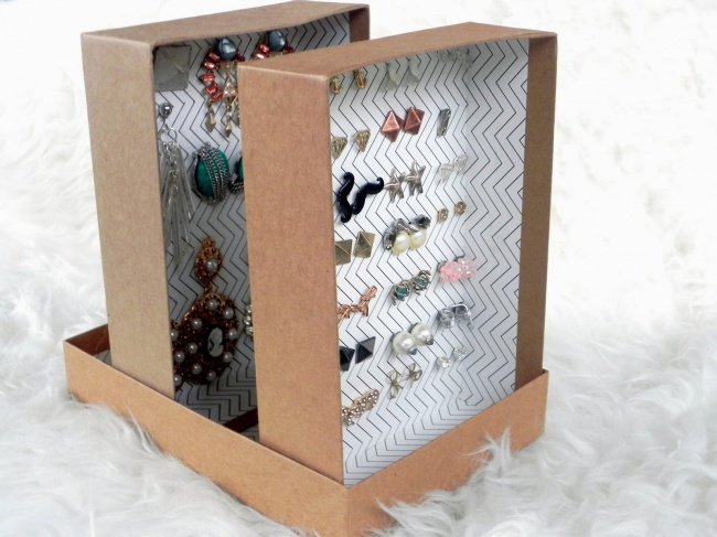 transform boxes an earring organizer