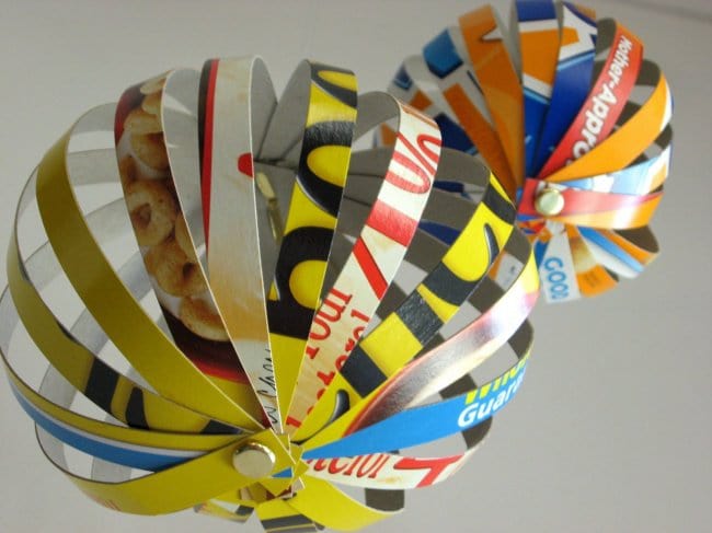 transform boxes cereal box globes