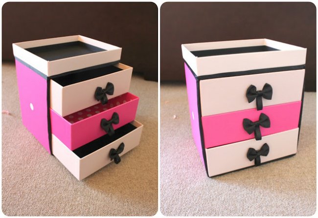 transform boxes make up storage drawers