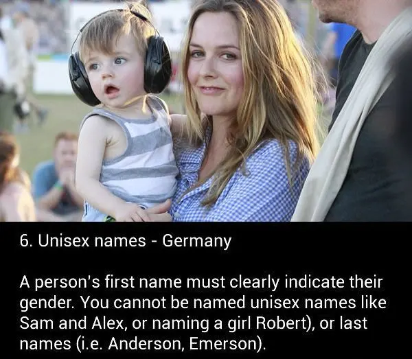 unisex names banned in germany