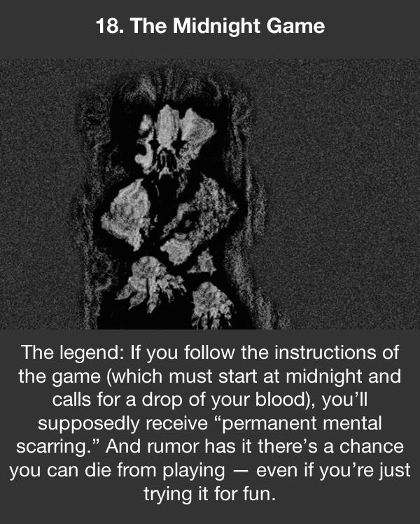 urban legends the midnight game