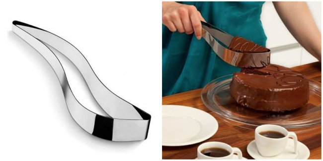 useful inventions cake holder knife