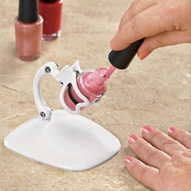 useful inventions nail polish holder