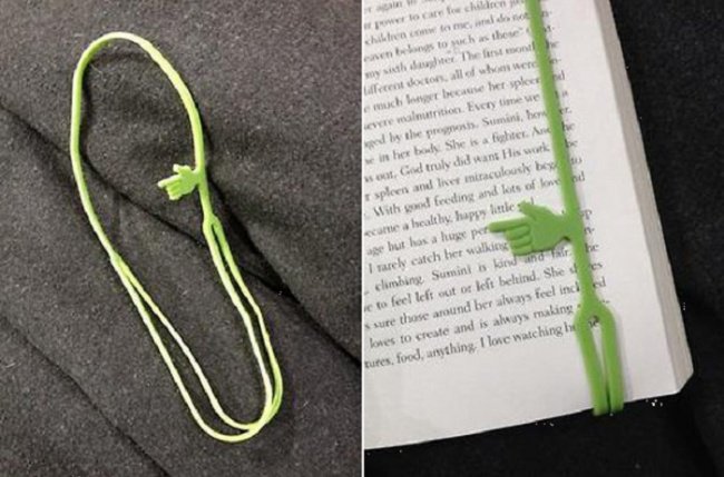 useful inventions pointing bookmark